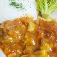 รูปของ フライパン１つで！鶏のトマト煮込み