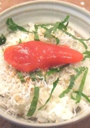 明太しらすごはん-レシピのメイン写真