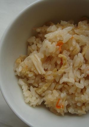 ホタテの炊き込みご飯-レシピのメイン写真