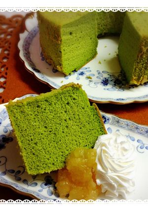 ほうれん草の米粉シフォン-レシピのメイン写真