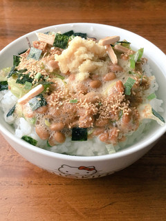 松茸の味お吸い物と納豆の猫まんま生姜入り-レシピのメイン写真