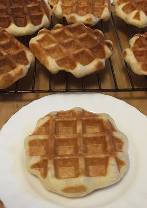 ワッフル　直火ワッフルメーカーで-レシピのメイン写真