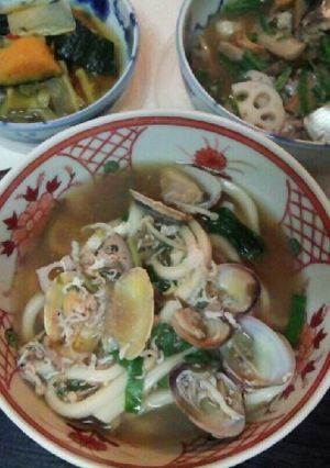 血管ダイエット食694（シラスうどん）-レシピのメイン写真