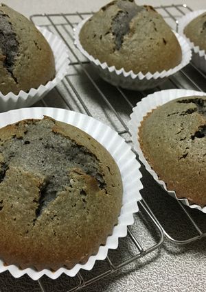ふっくら黒ごまのマフィン♡-レシピのメイン写真