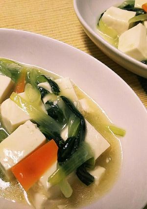 チンゲン菜と豆腐のあんかけ煮-レシピのメイン写真