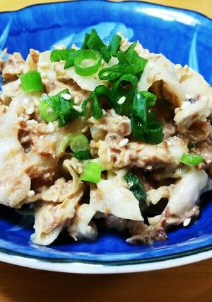 キャベツとサバ缶のゴママヨ和え-レシピのメイン写真