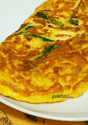 にらたま (オムレツ？)中華風しょうゆ味-レシピのメイン写真