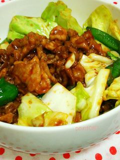 野菜たっぷり甘辛回鍋肉(丼)-レシピのメイン写真