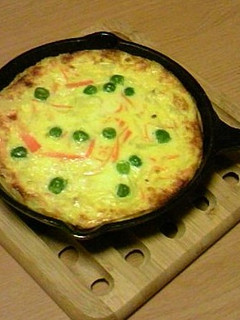 スキレットDEキッシュ風オムレツ-レシピのメイン写真