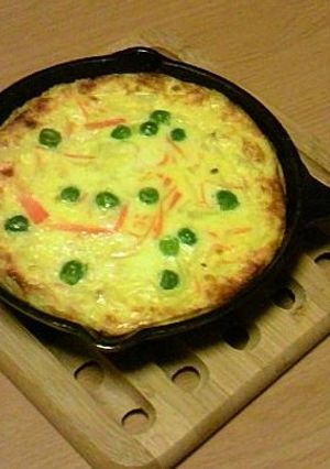 スキレットDEキッシュ風オムレツ-レシピのメイン写真