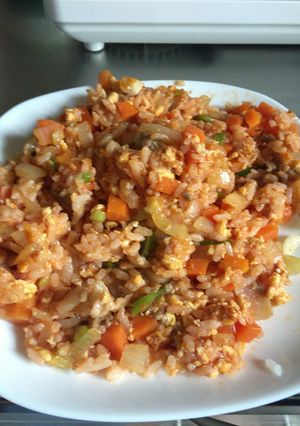 簡単ケチャップライス野菜不足を補う-レシピのメイン写真