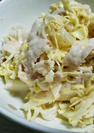 ゴマドレで簡単♪豚バラとキャベツのサラダ-レシピのメイン写真