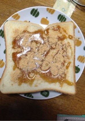 黒蜜きな粉トースト-レシピのメイン写真