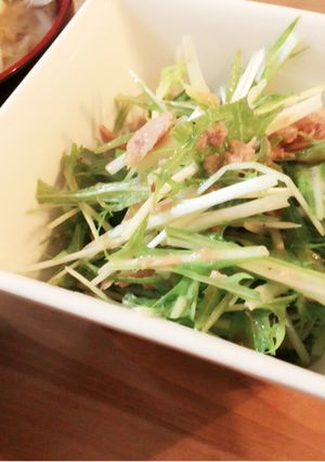 ツナと水菜のオイルサラダ-レシピのメイン写真