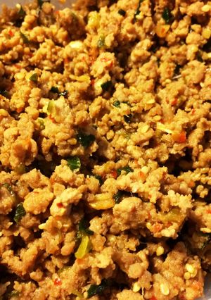 何にでも合うニラとひき肉炒め！-レシピのメイン写真