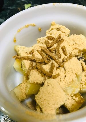 こま切りバナナの黒蜜＆きなこ-レシピのメイン写真