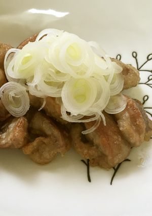 コリコリ食感の砂ズリ簡単炒め♫-レシピのメイン写真