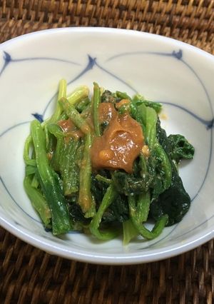 黒みつきな粉deほうれん草おひたし-レシピのメイン写真