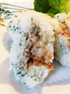 お弁当♬おかか*お好み焼き風おにぎり-レシピのメイン写真