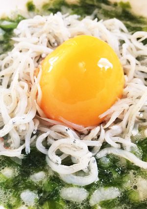 アオサとシラスの濃厚卵かけご飯-レシピのメイン写真