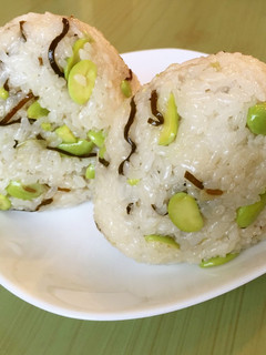 ☆ごま油香る 枝豆塩昆布 おにぎり-レシピのメイン写真