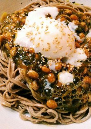 【ecoクック】ネバネバぶっかけ蕎麦-レシピのメイン写真