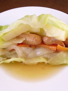 無添加◎簡単 春キャベツの重ね煮-レシピのメイン写真