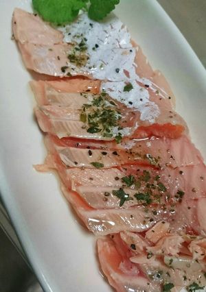 ｻｰﾓﾝのおつまみ(ฅ•.•ฅ)-レシピのメイン写真