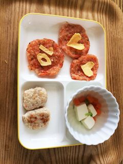 離乳食 オムライス風おやき-レシピのメイン写真