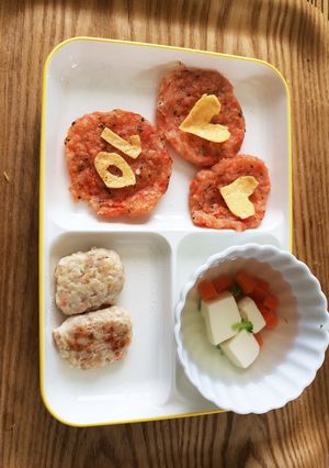 離乳食 オムライス風おやき-レシピのメイン写真