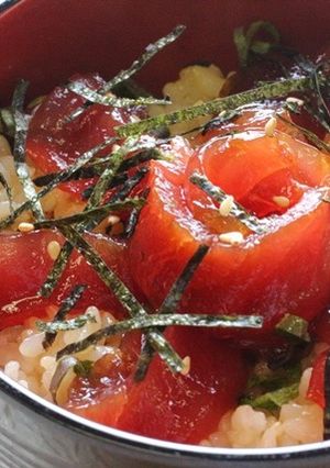 赤酢で江戸前風　マグロのてこね寿司-レシピのメイン写真