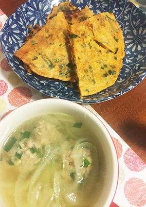 余った餃子のタネで中華スープ-レシピのメイン写真