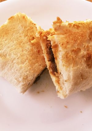 ♡揚げない♡簡単トーストカレーパン-レシピのメイン写真