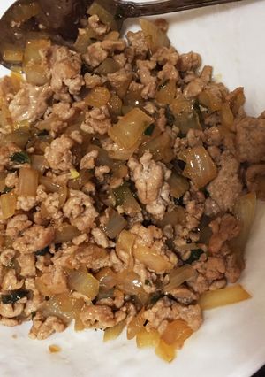 簡単♪豚ひき肉と大葉のそぼろ-レシピのメイン写真