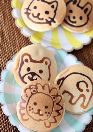 子どもと一緒に、お絵かきパンケーキ-レシピのメイン写真