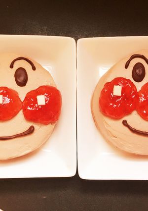 超簡単☆10分でアンパンマンのパンケーキ-レシピのメイン写真