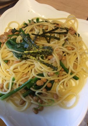 フライパン１つで♩ 簡単納豆パスタ-レシピのメイン写真