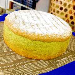รูปของ 抹茶のスポンジケーキ(ジェノワーズ)