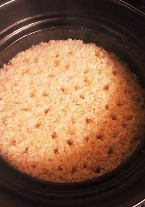 誰でも簡単！土鍋で炊く玄米ご飯♡-レシピのメイン写真
