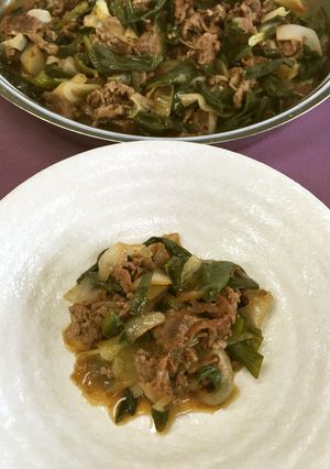 めっけもん♪葉玉ねぎのすき焼き-レシピのメイン写真