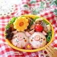 キャラ弁*簡単♪ツインズぶたさん弁当