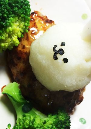 絶品☆オイバターハンバーグon大根おろし-レシピのメイン写真