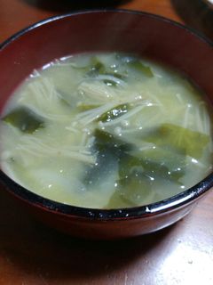 ☆えのきときゃべつのみそ汁☆-レシピのメイン写真