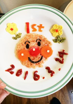 1歳バースデー❁アンパンマンプレート-レシピのメイン写真