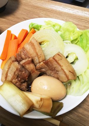 豚バラ角煮とゆで卵-レシピのメイン写真