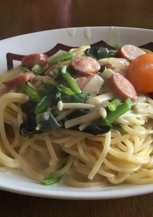 ほうれん草のカルボナーラ-レシピのメイン写真