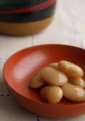 ルクルーゼで花豆の煮物-レシピのメイン写真
