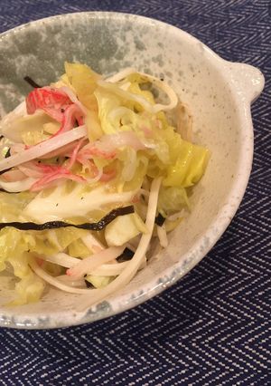 包丁不要簡単おつまみ☆塩こんキャベチ ！-レシピのメイン写真