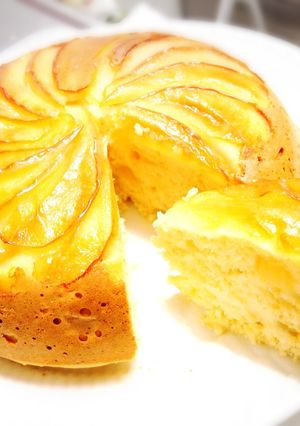 炊飯器で！米粉とキヌアのりんごケーキ-レシピのメイン写真