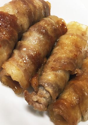お酒・弁当に♪豚バラ巻き巻き照り照り焼き-レシピのメイン写真